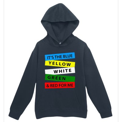 OES It's Blue Yellow White Green Red For Me Mother's Day Urban Pullover Hoodie