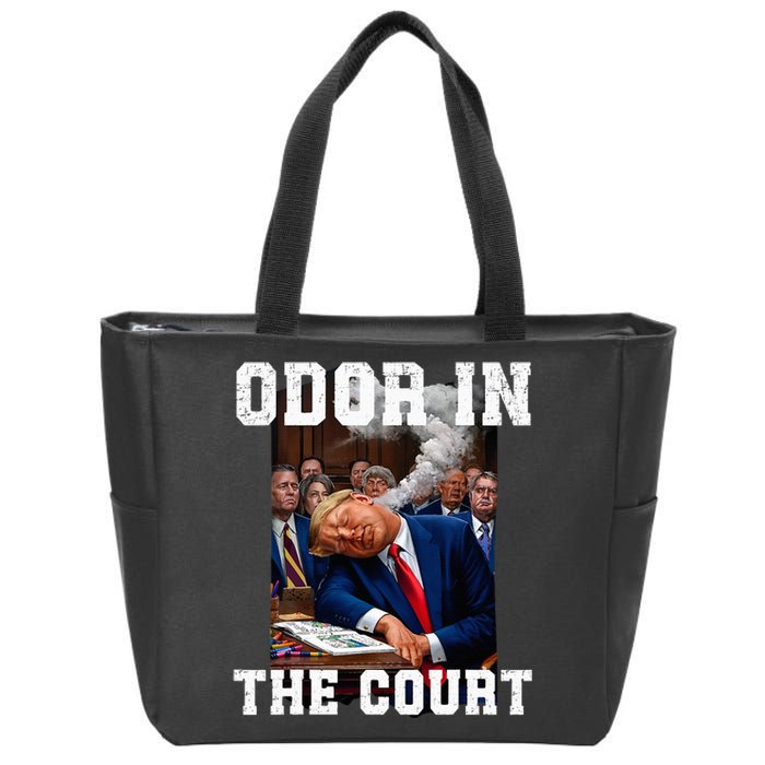 Odor In Court TrumpS Hilarious Gaffe Sleeping Passing Wind Zip Tote Bag