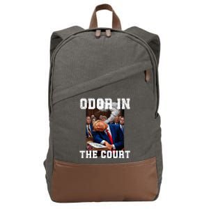 Odor In Court TrumpS Hilarious Gaffe Sleeping Passing Wind Cotton Canvas Backpack