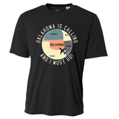 Oklahoma Is Calling And I Must Go Oklahoma Cooling Performance Crew T-Shirt