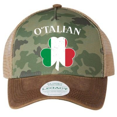 O Italian Clover St Patrick's Day Legacy Tie Dye Trucker Hat
