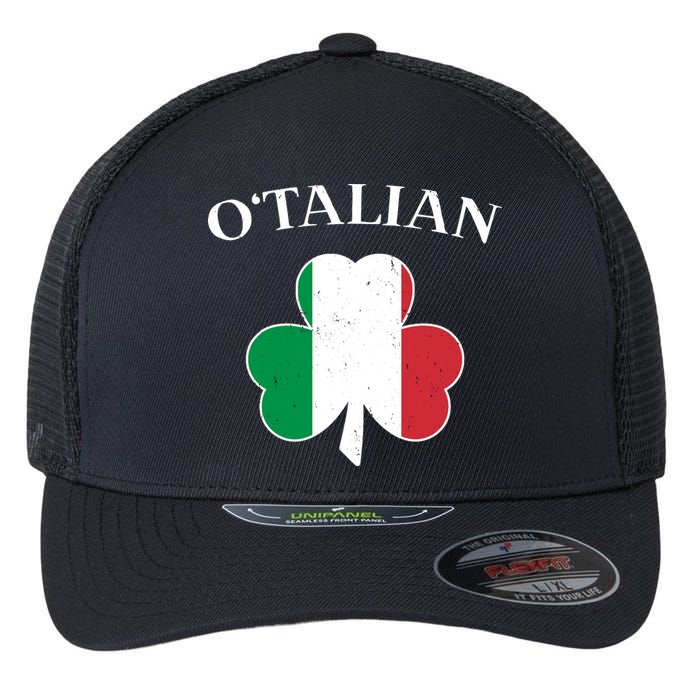 O Italian Clover St Patrick's Day Flexfit Unipanel Trucker Cap