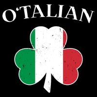 O Italian Clover St Patrick's Day Flexfit Unipanel Trucker Cap