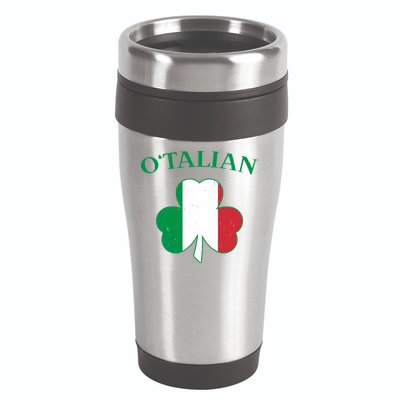 O Italian Clover St Patrick's Day 16oz Travel Tumbler