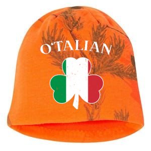 O Italian Clover St Patrick's Day Kati - Camo Knit Beanie