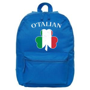 O Italian Clover St Patrick's Day 16 in Basic Backpack