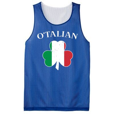 O Italian Clover St Patrick's Day Mesh Reversible Basketball Jersey Tank