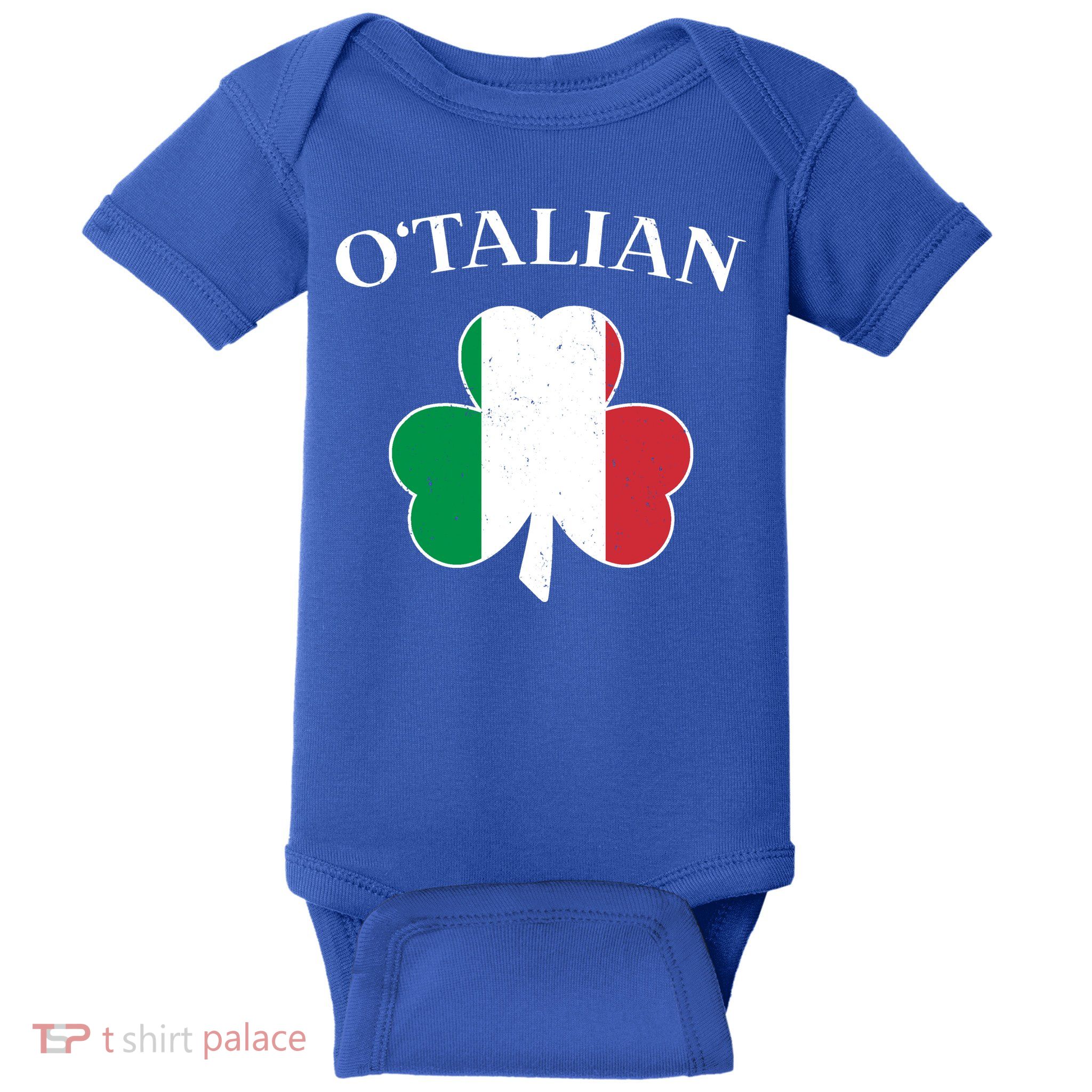 O Italian Clover St Patrick's Day Baby Bodysuit