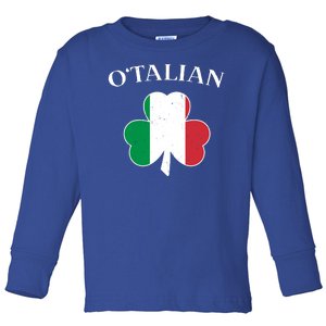 O Italian Clover St Patrick's Day Toddler Long Sleeve Shirt