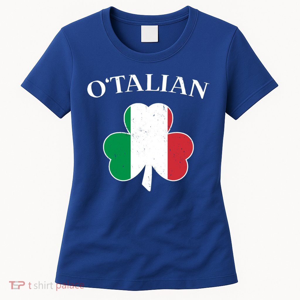 O Italian Clover St Patrick's Day Womens T-Shirt