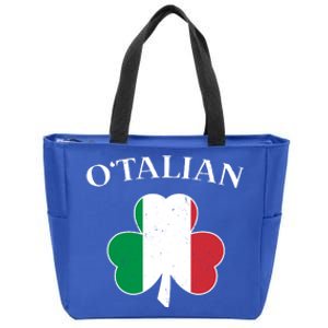 O Italian Clover St Patrick's Day Zip Tote Bag