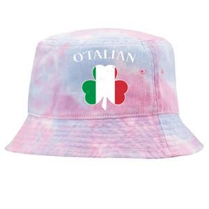 O Italian Clover St Patrick's Day Tie-Dyed Bucket Hat