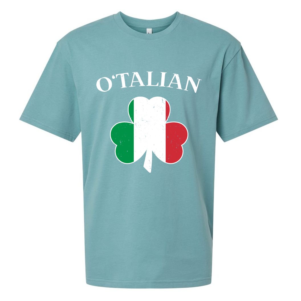 O Italian Clover St Patrick's Day Sueded Cloud Jersey T-Shirt
