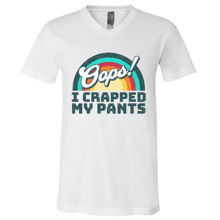 Oops I Crapped My Pants V-Neck T-Shirt