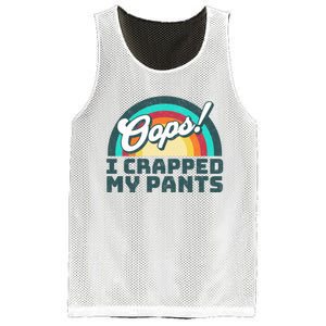 Oops I Crapped My Pants Mesh Reversible Basketball Jersey Tank