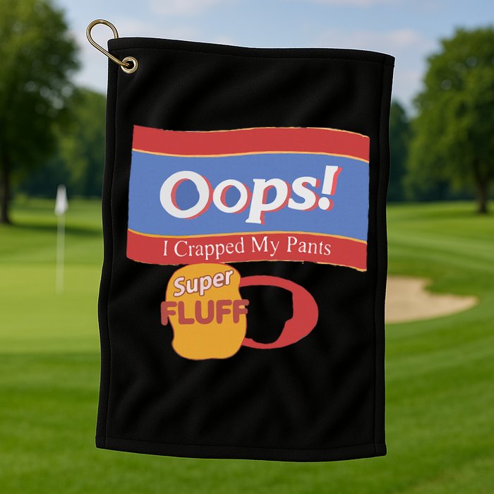 Oops I Crapped My Pants Golf Towel