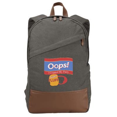 Oops I Crapped My Pants Cotton Canvas Backpack