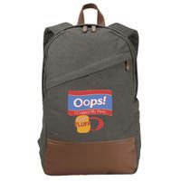 Oops I Crapped My Pants Cotton Canvas Backpack