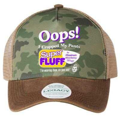 Oops I Crapped Funny My Pants Vintage Legacy Tie Dye Trucker Hat