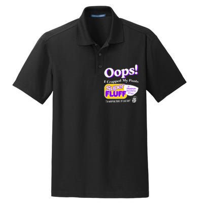 Oops I Crapped Funny My Pants Vintage Dry Zone Grid Polo