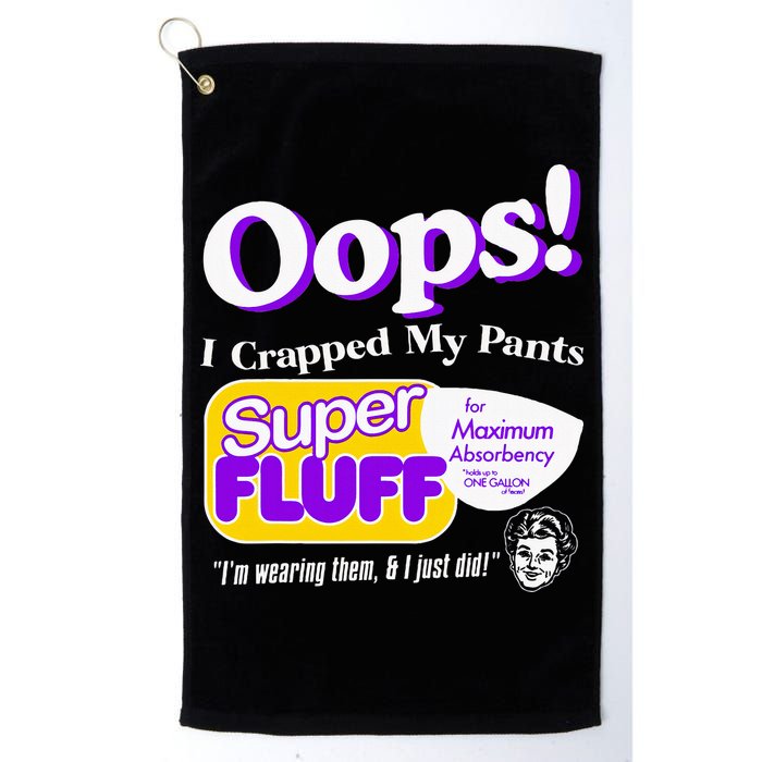 Oops I Crapped Funny My Pants Vintage Golf Towel