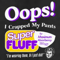 Oops I Crapped Funny My Pants Vintage Golf Towel