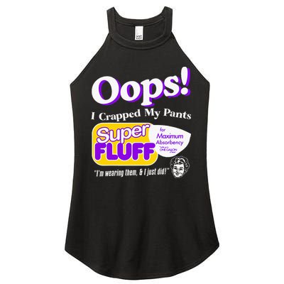 Oops I Crapped Funny My Pants Vintage Women's Perfect Tri Rocker Tank