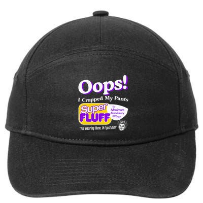 Oops I Crapped Funny My Pants 7-Panel Snapback Hat