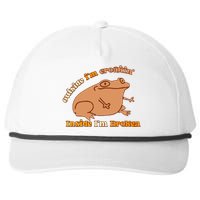 Outside IM Croakin Inside IM Broken Humor Frog Tees Snapback Five-Panel Rope Hat