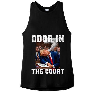 Odor In Court TrumpS Hilarious Gaffe Sleeping Passing Wind Ladies PosiCharge Tri-Blend Wicking Tank