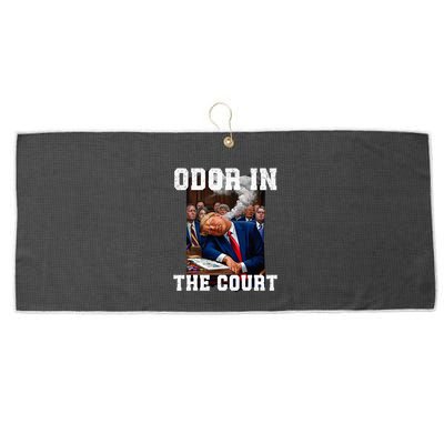 Odor In Court TrumpS Hilarious Gaffe Sleeping Passing Wind Large Microfiber Waffle Golf Towel