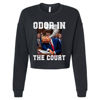 Odor In Court TrumpS Hilarious Gaffe Sleeping Passing Wind Cropped Pullover Crew