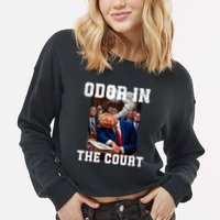 Odor In Court TrumpS Hilarious Gaffe Sleeping Passing Wind Cropped Pullover Crew