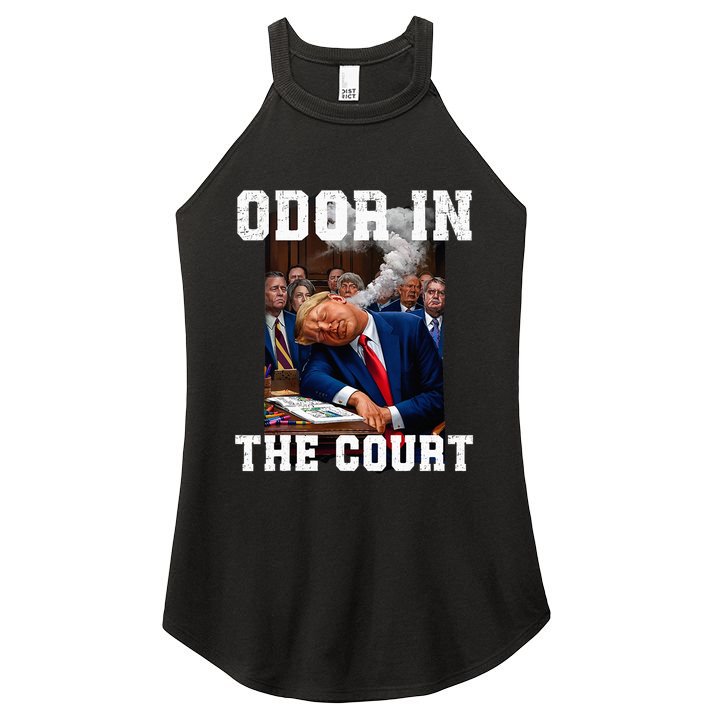 Odor In Court TrumpS Hilarious Gaffe Sleeping Passing Wind Women's Perfect Tri Rocker Tank