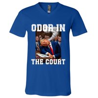 Odor In Court TrumpS Hilarious Gaffe Sleeping Passing Wind V-Neck T-Shirt