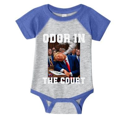 Odor In Court TrumpS Hilarious Gaffe Sleeping Passing Wind Infant Baby Jersey Bodysuit