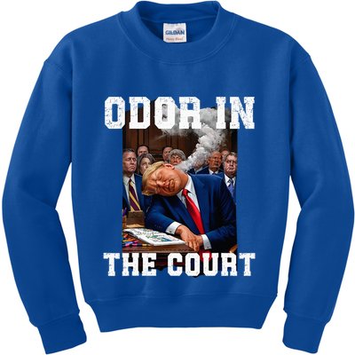 Odor In Court TrumpS Hilarious Gaffe Sleeping Passing Wind Kids Sweatshirt