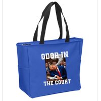 Odor In Court TrumpS Hilarious Gaffe Sleeping Passing Wind Zip Tote Bag