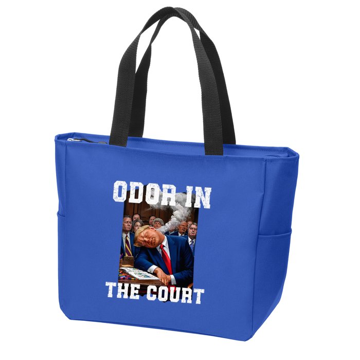 Odor In Court TrumpS Hilarious Gaffe Sleeping Passing Wind Zip Tote Bag