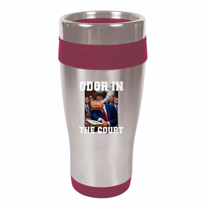 Odor In Court TrumpS Hilarious Gaffe Sleeping Passing Wind 16oz Travel Tumbler