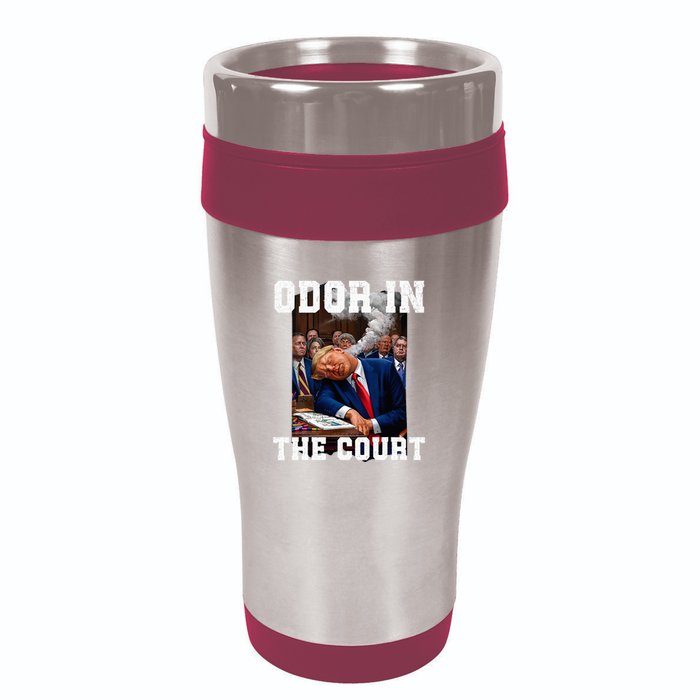 Odor In Court TrumpS Hilarious Gaffe Sleeping Passing Wind 16oz Travel Tumbler