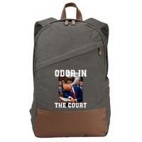 Odor In Court TrumpS Hilarious Gaffe Sleeping Passing Wind Cotton Canvas Backpack