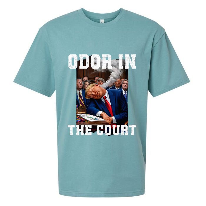 Odor In Court TrumpS Hilarious Gaffe Sleeping Passing Wind Sueded Cloud Jersey T-Shirt