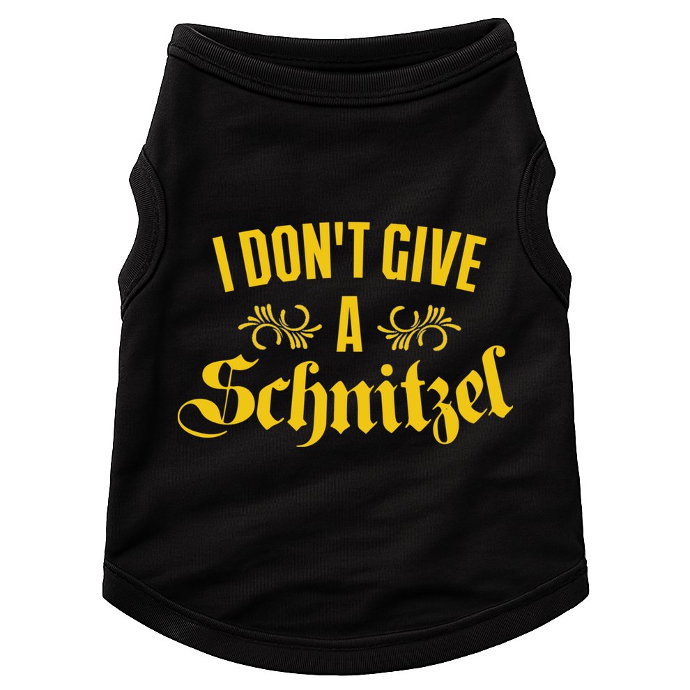 Oktoberfest I Don't Give A Schnitzel German Flag Doggie Tank