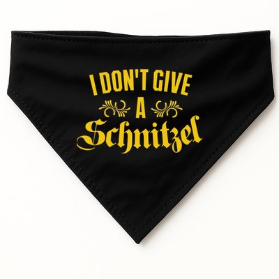 Oktoberfest I Don't Give A Schnitzel German Flag USA-Made Doggie Bandana