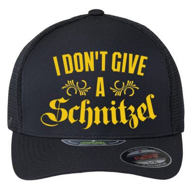 Oktoberfest I Don't Give A Schnitzel German Flag Flexfit Unipanel Trucker Cap