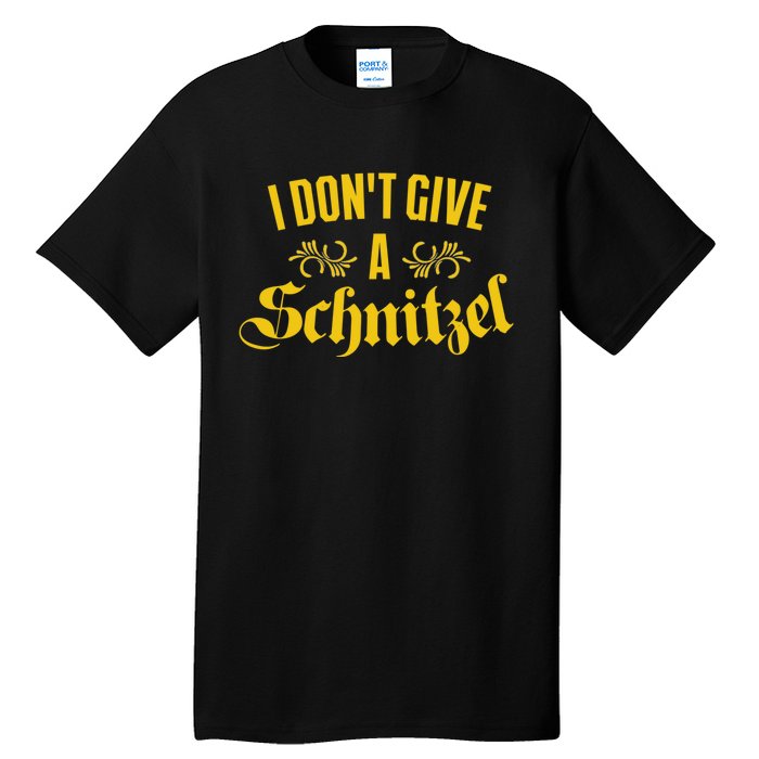 Oktoberfest I Don't Give A Schnitzel German Flag Tall T-Shirt