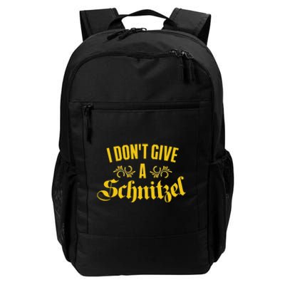 Oktoberfest I Don't Give A Schnitzel German Flag Daily Commute Backpack