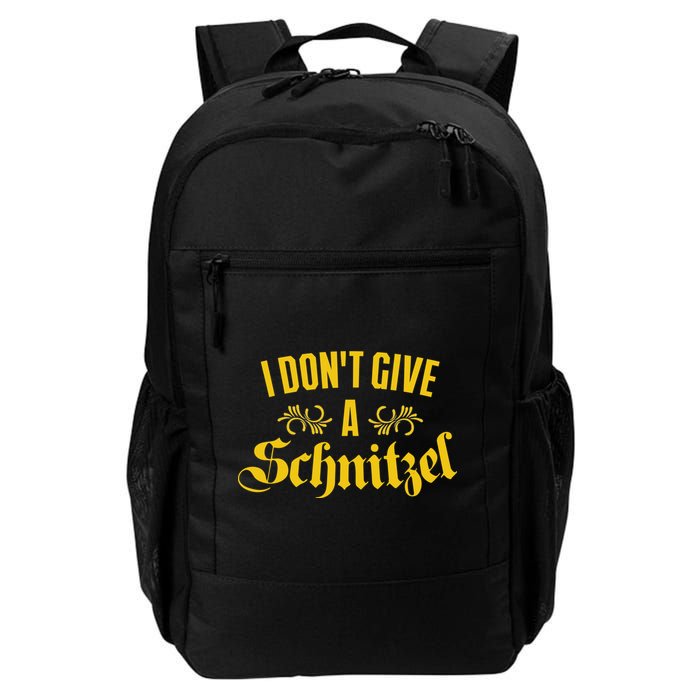 Oktoberfest I Don't Give A Schnitzel German Flag Backpack