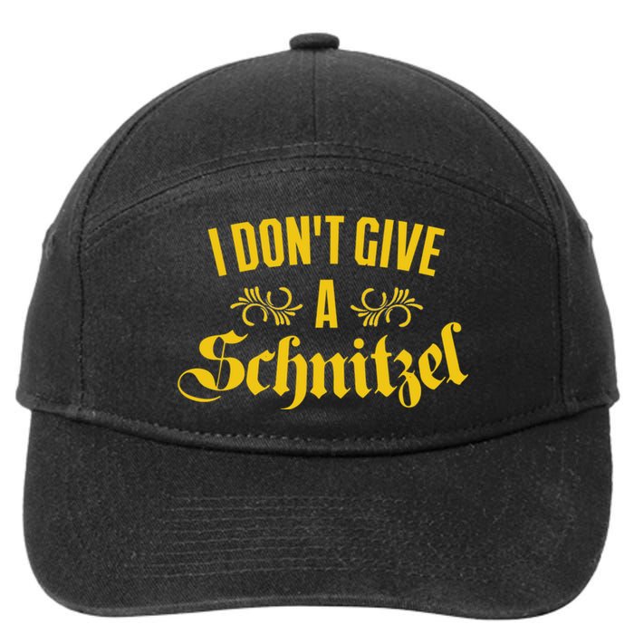 Oktoberfest I Don't Give A Schnitzel German Flag 7-Panel Snapback Hat